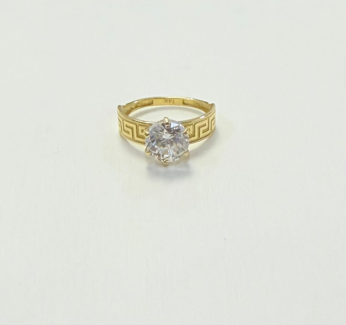 1713- NEW 14K Wedding Cz Women’s Ring W.G