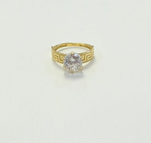 1713- NEW 14K Wedding Cz Women’s Ring W.G