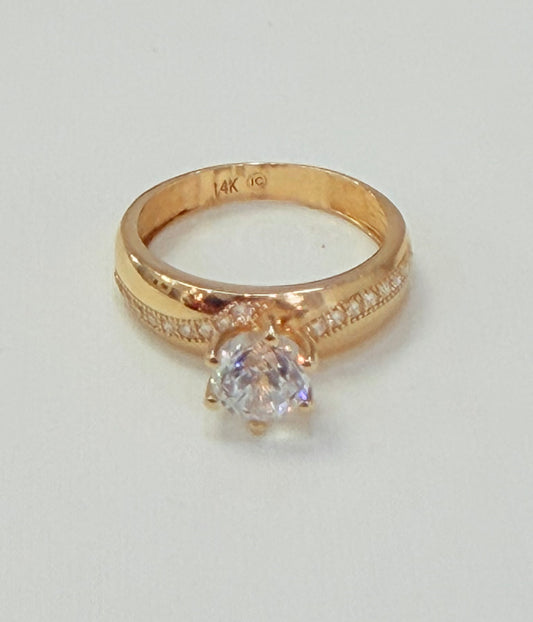 1470- NEW 14K Classic Gold Wedding Ring W.G
