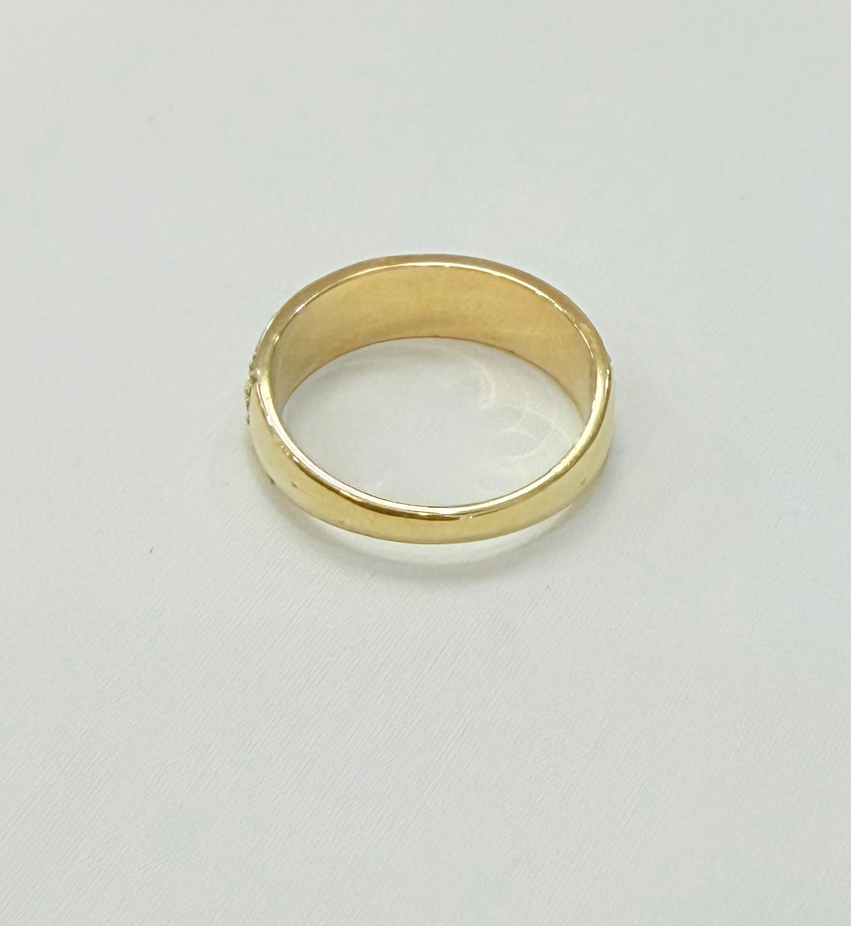 1455- NEW 10K Wedding Fancy Band Ring W.G