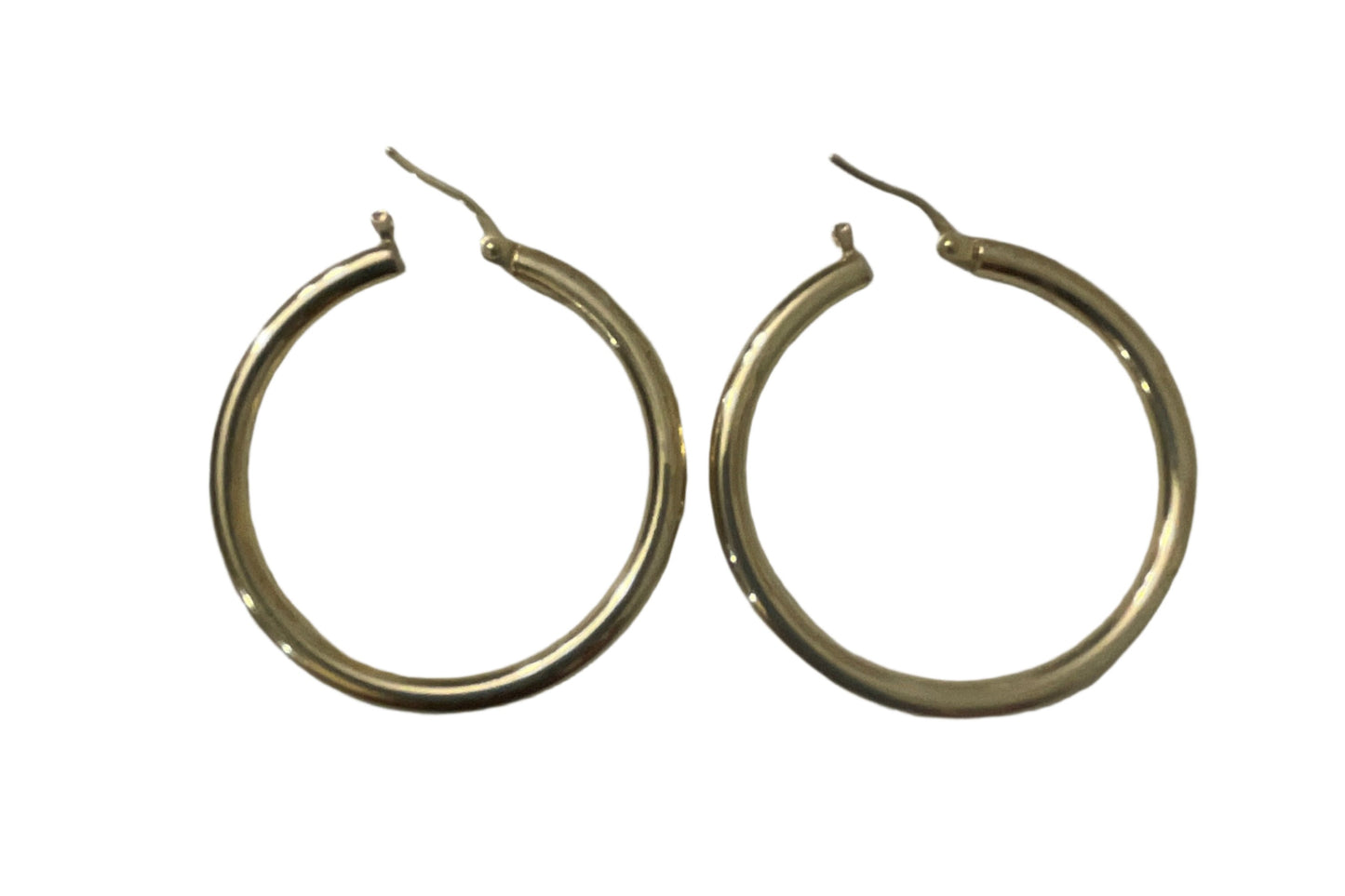 **720- NEW Hoop Earrings (36x3mm) (W.G)