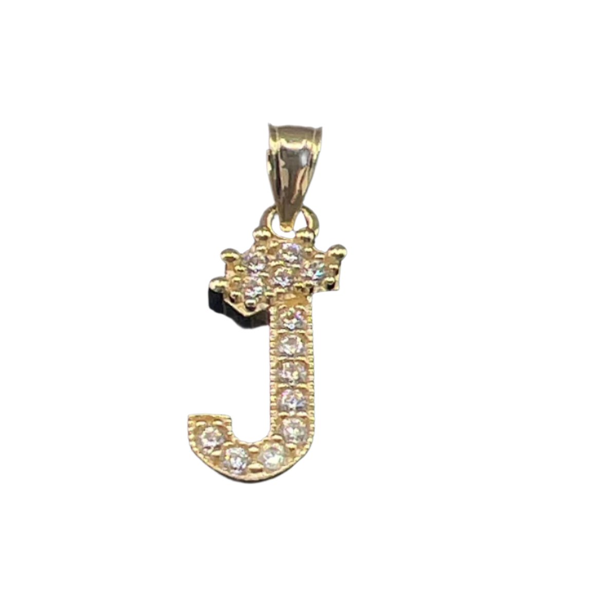 477- Letter “J” & Crown Pendant