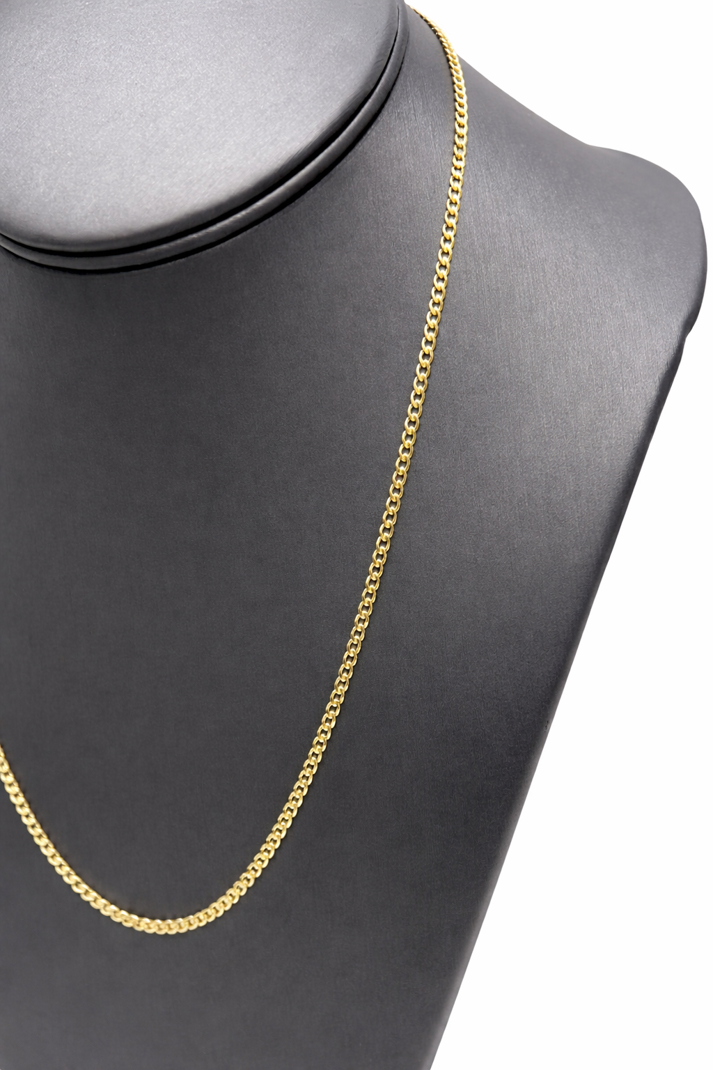 1466- NEW 14K Hollow Cuban Curb Chain 22" (2.5mm) W.G