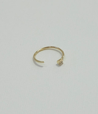 1694- 14K Round Nose Jewelry w/ Cz W.G