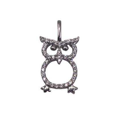 S573- .925 Silver Owl Little Pendant