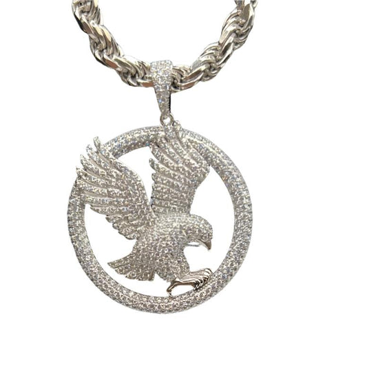 S0013- Silver Eagle Pendant