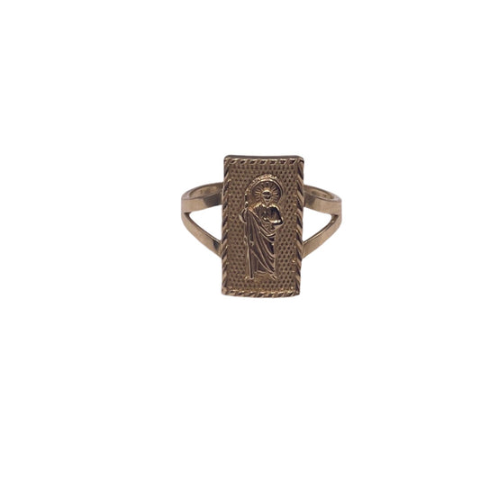 505- St. Jude SQUARE Ring Sz 8