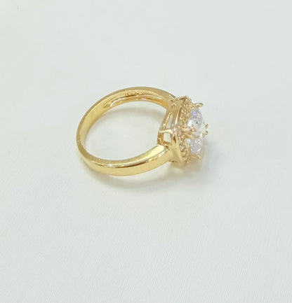 1775- NEW 10K Square Cz  Wedding/ Engagement Ring W.G