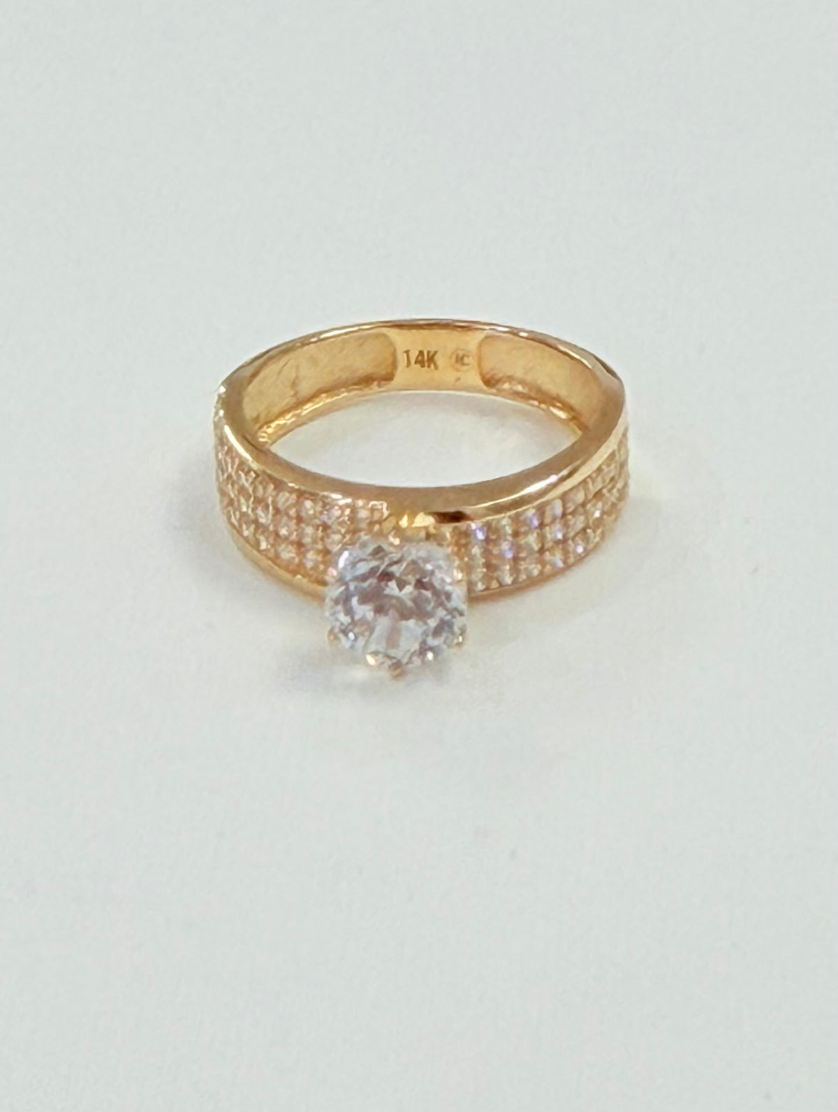 1225-NEW 14K Trio Wedding Ring Set W.G