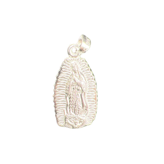 S312- Colgante Religioso “Virgen de Guadalupe” en Plata