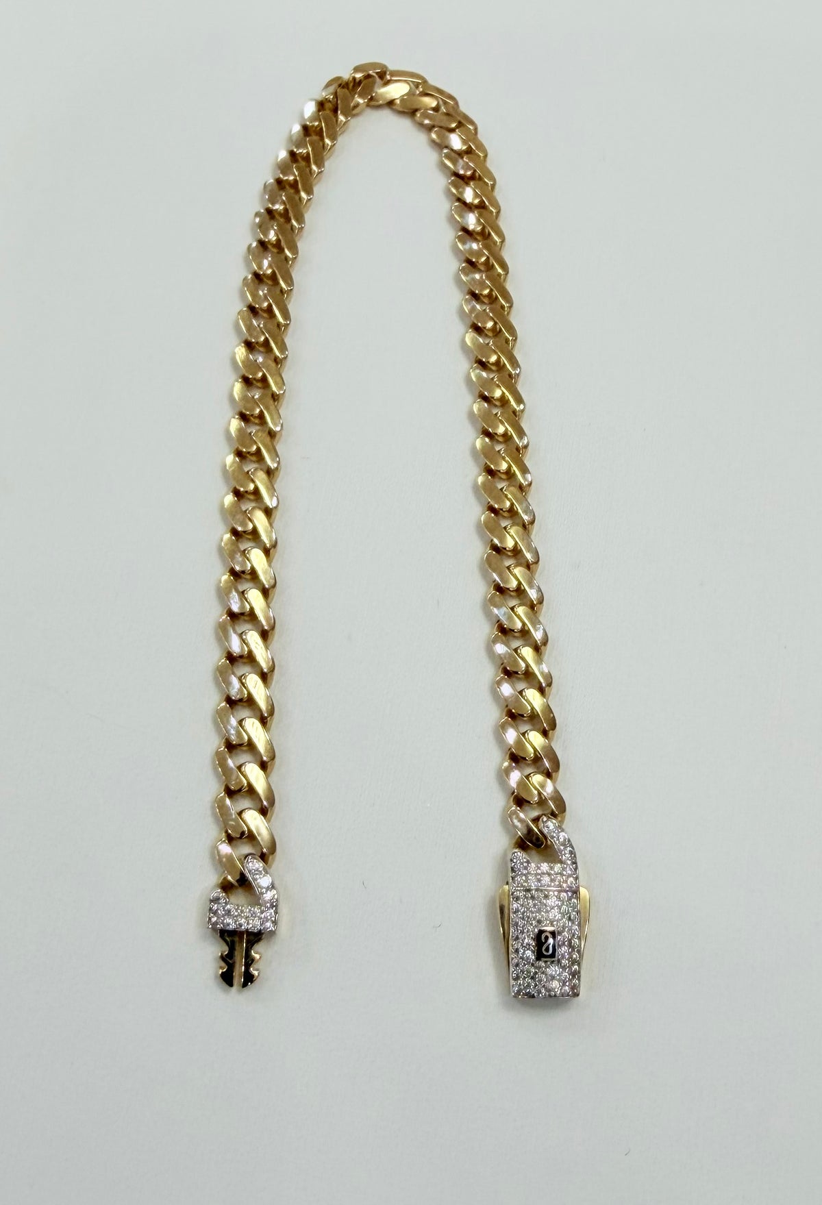 1750- NEW 10K Monaci Gold Bracelet 7.5” (5mm) W.G