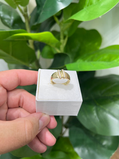 1384- NEW 10K Fancy Gold Women's Ring W.G