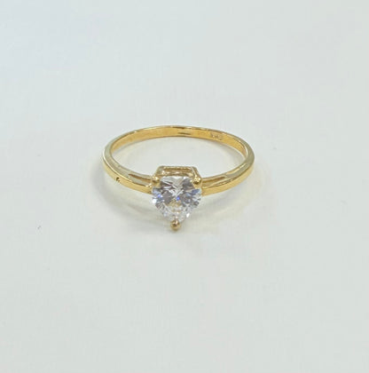 1642- NEW 10K Engagement Thin Ring W.G