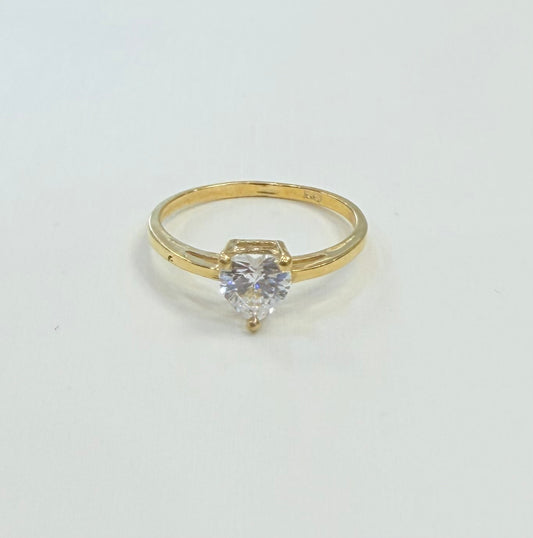 1642- NEW 10K Engagement Thin Ring W.G
