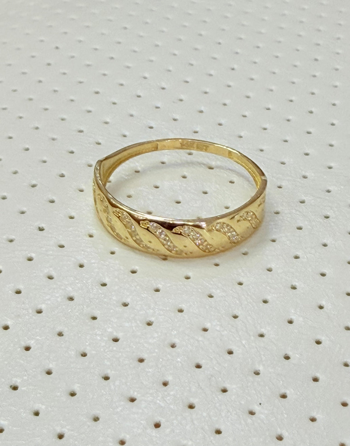 1807- NEW 14K Gold Wedding Rings Trio Set W.G