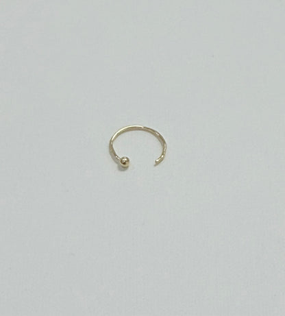 1695- 14K Gold Round Nose Jewelry with Ball W.G