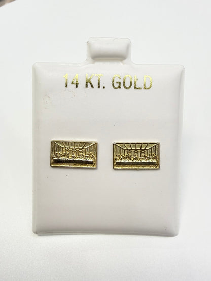 1605- NEW 14K The Last Supper Earrings W.G
