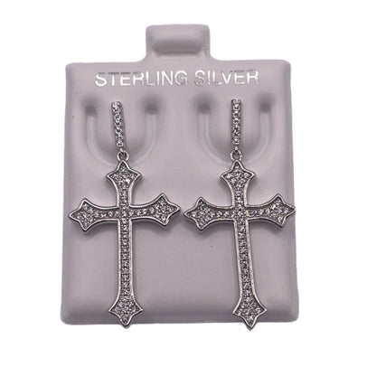 S732- Cross Dangling Earrings