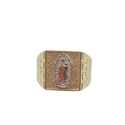 00155- NEW 14K Our Lady Of Guadalupe Ring (W.G)