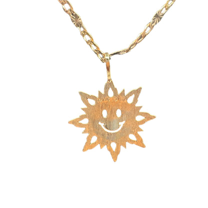 462- 14K Gold Sun Sign Pendant