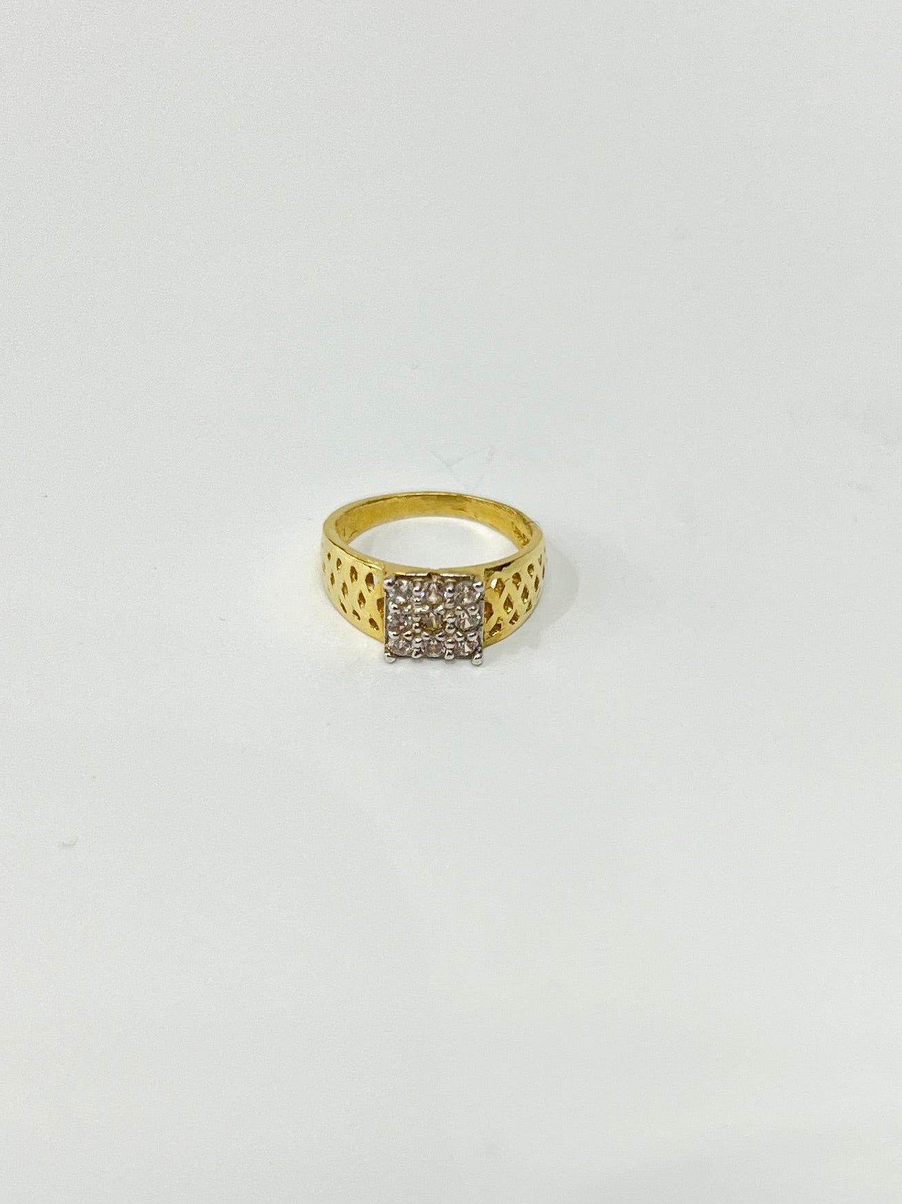 976- 14K Yellow Gold Little Boy Ring (W.G)