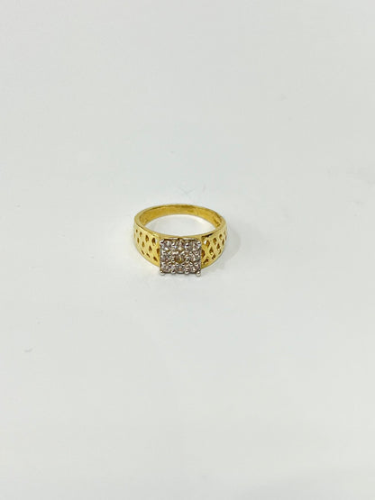 976- 14K Yellow Gold Little Boy Ring (W.G)