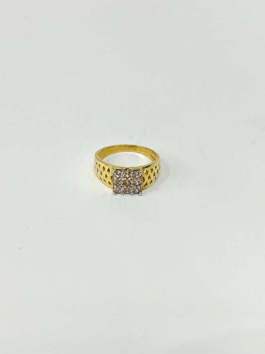 976- 14K Yellow Gold Little Boy Ring (W.G)