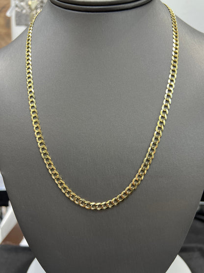 1398- NEW 14K Solid Cuban Curb Chain 20" (4.7mm)