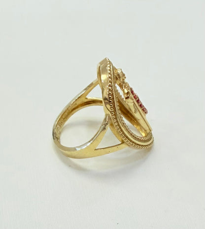 1484- NEW 10K Gold St. Jude Fashion Ring W.G