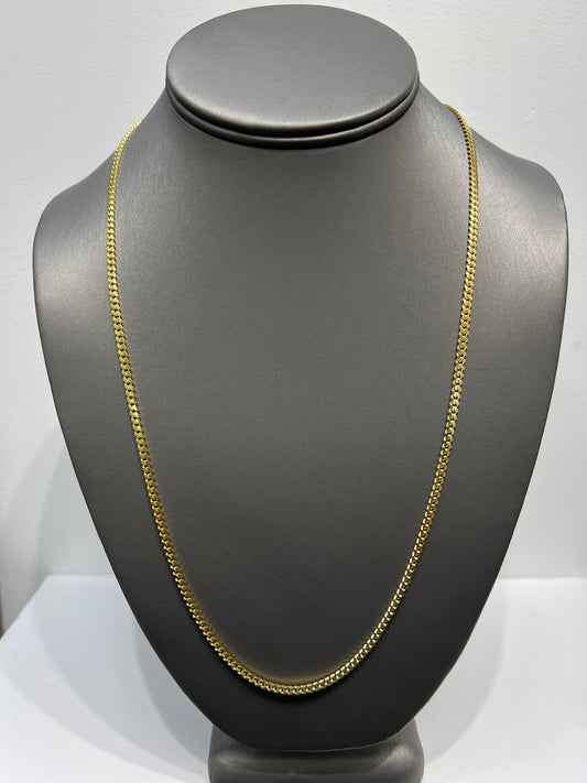 1265- NEW 14K Solid Miami Cuban Chain (3mm) W.G