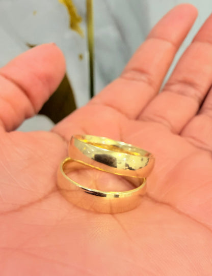 359- NEW 14K Gold Wedding Band Set (W.G)