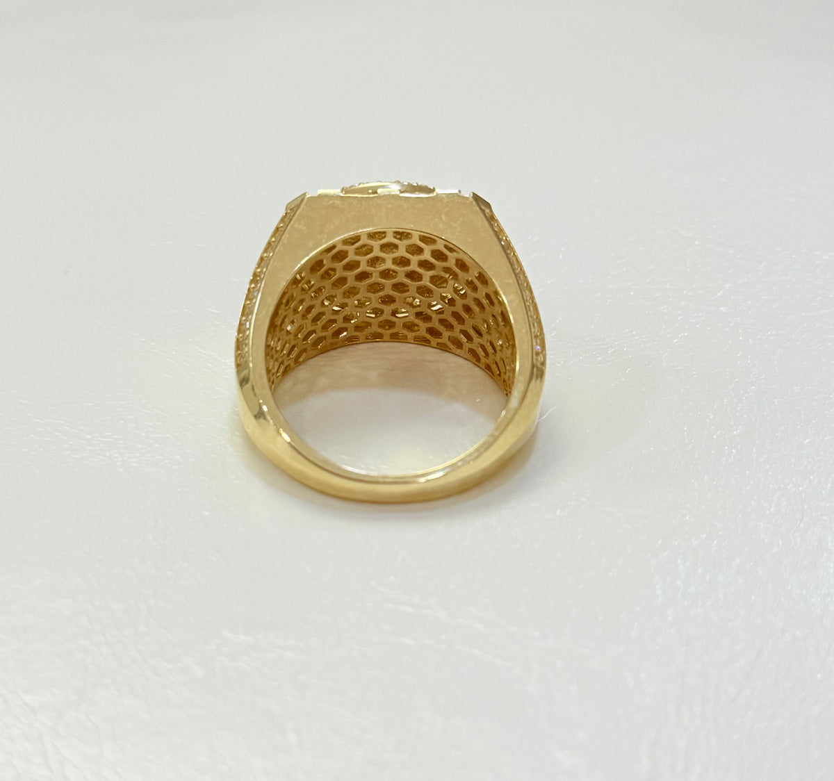 1824- NEW 10K 50 Pesos Centenario Gold Ring W.G