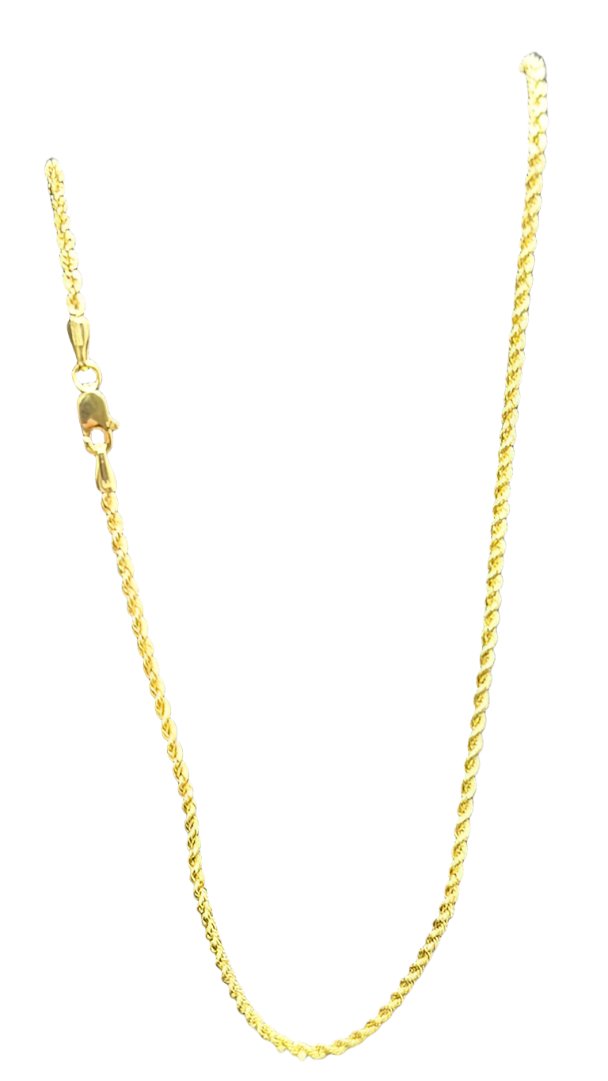 339-NEW 14k Gold Rope chain (1.85mm).W.G