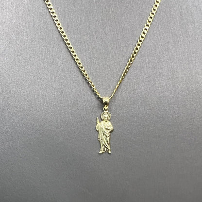 1282- NEW 10K Gold St. Jude Pendant W.G