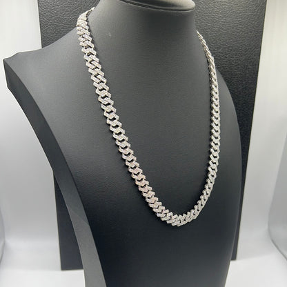 S272- Silver Cuban Link Chain 22”