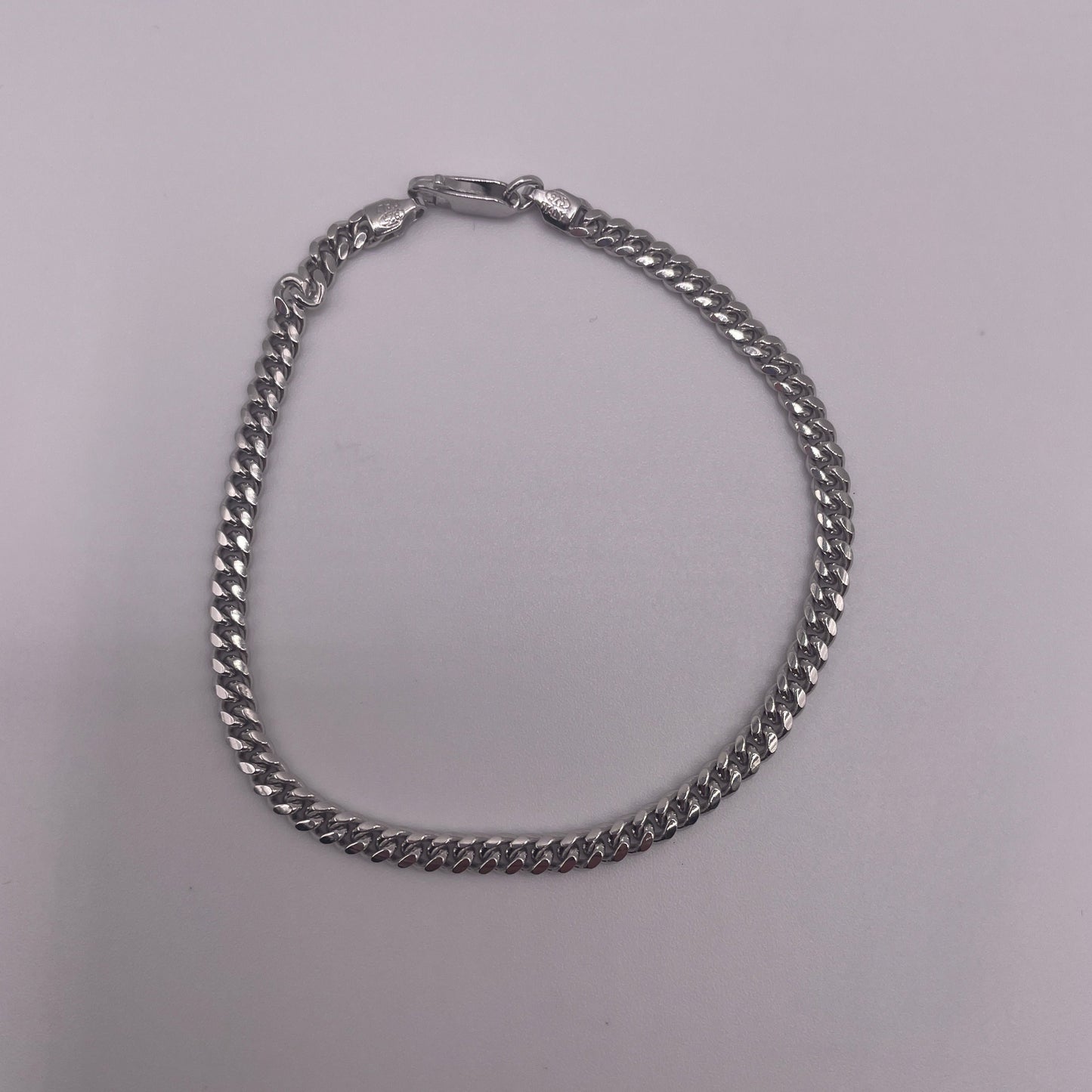 S575- .925 Silver Miami Cuban Bracelet 8”