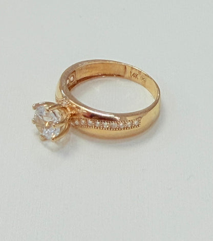 1470- NEW 14K Classic Gold Wedding Ring W.G
