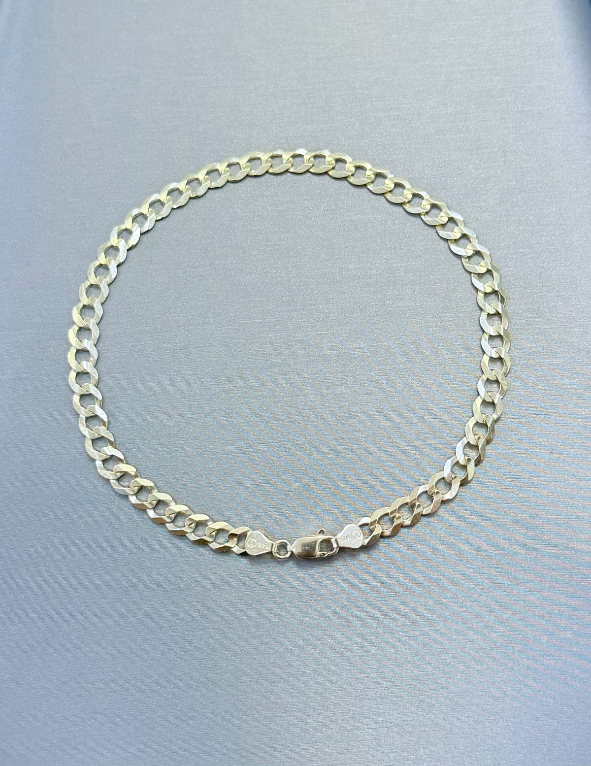 1756- NEW 14K Solid Cuban Curb Bracelet 8.5” (5mm) W.G