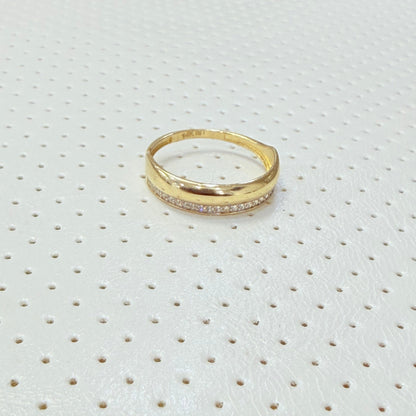 1810- NEW 14K Gold Wedding Trio Rings
