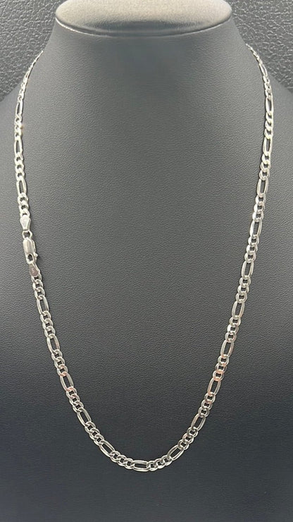 S276- Silver Figaro Chain 20”