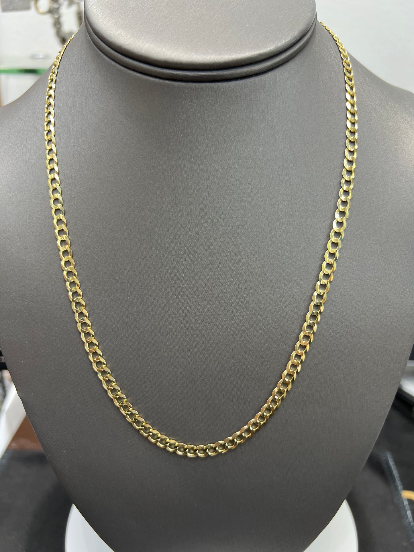 1398- NEW 14K Solid Cuban Curb Chain 20" (4.7mm)