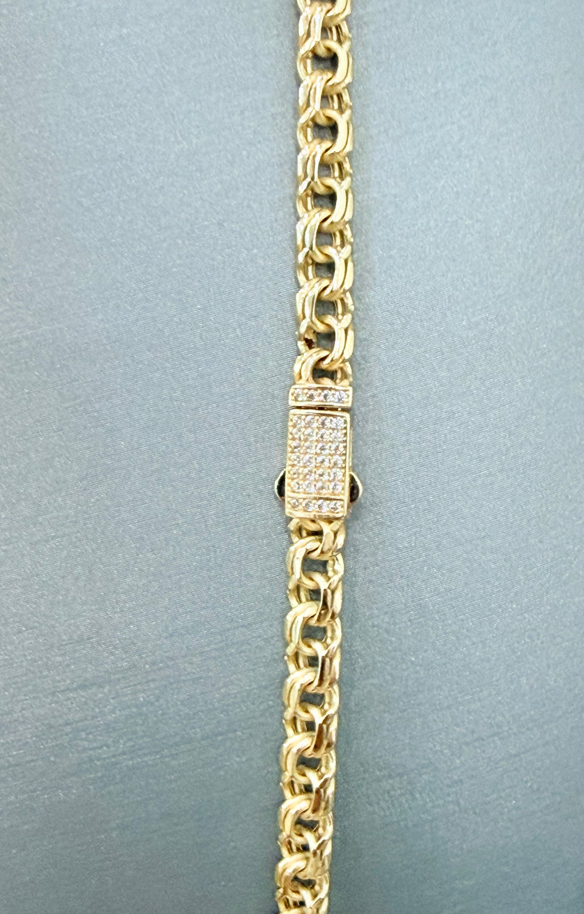 1780- NEW 14K Hollow Chino Link Chain 22" (5mm) W.G