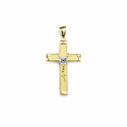 1567- NEW 10K Rosary Crucifix Pendant W.G