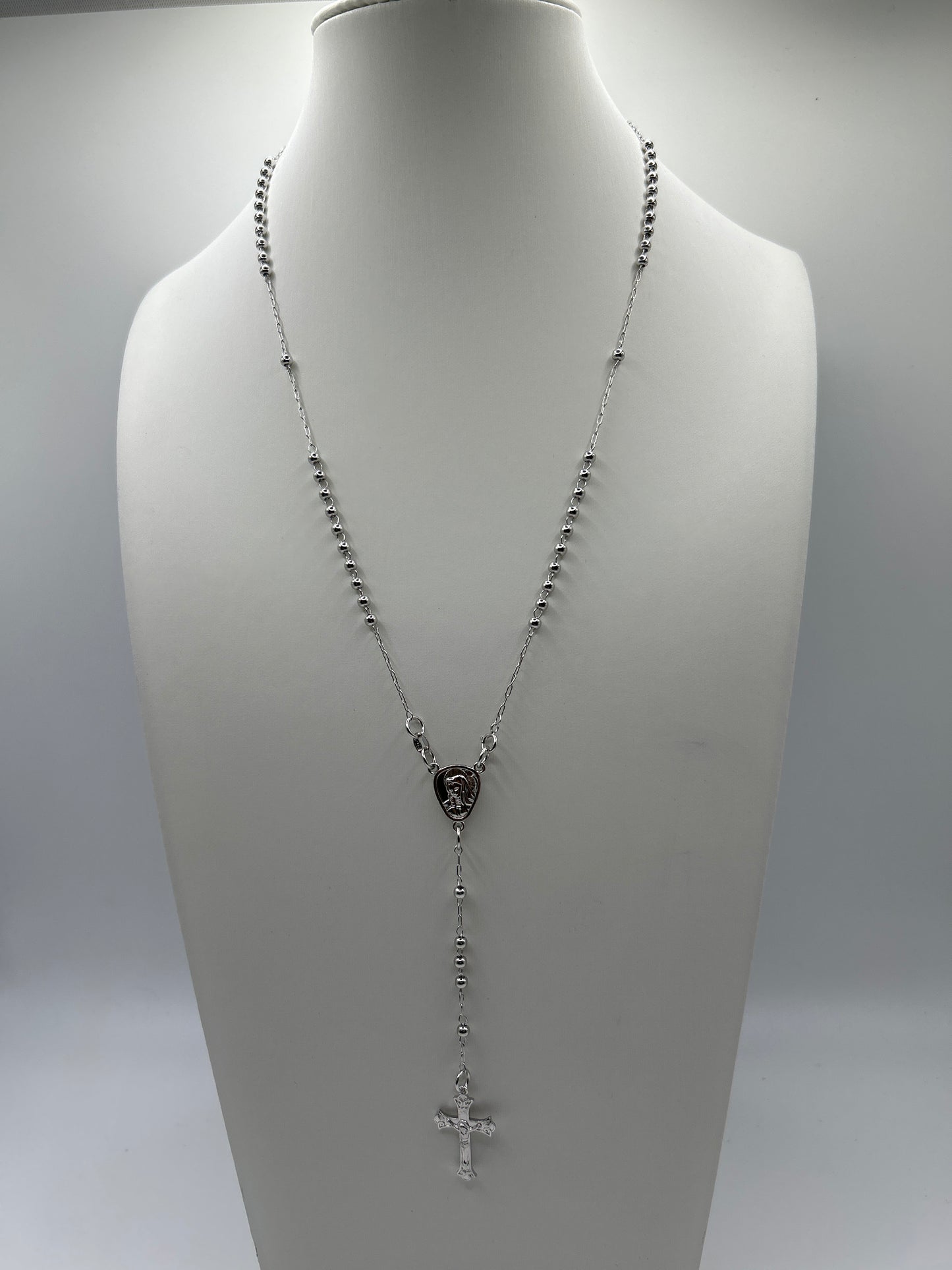 S780- .925 Silver Rosary Chain 20”