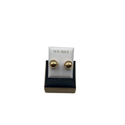 230- Pendientes de oro amarillo de 10 mm