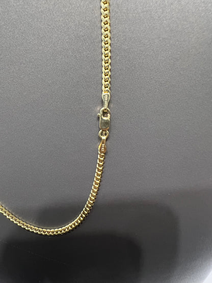 1187-NEW 14K Solid Miami Cuban Chain (2.65mm)W.G