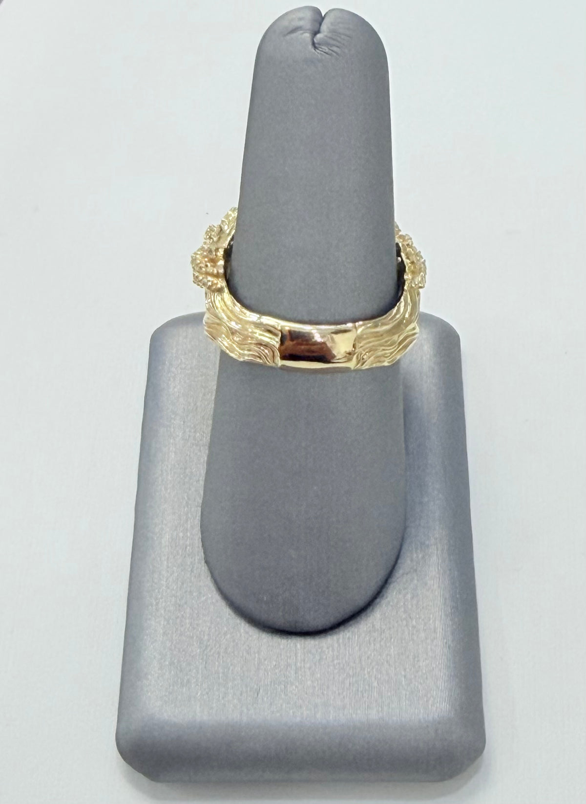 1834- NEW 14K Jesus 3D Face Fashion Ring W.G