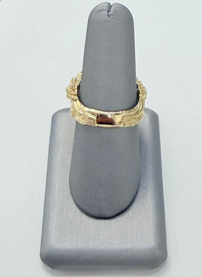 1834- NEW 14K Jesus 3D Face Fashion Ring W.G