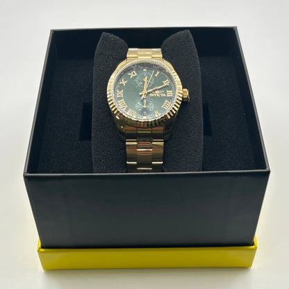 R27- NEW Green/Gold Women’s Watch - 35mm (W.G)