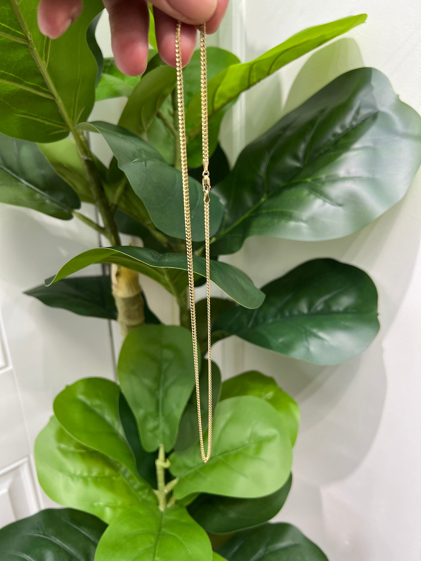 1188-NEW 14K Solid Miami Cuban Chain (2.65mm)W.G